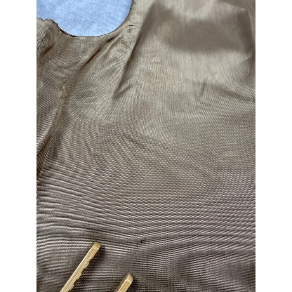 VTG Levi's Action Suit Vest Tailored For Men Sportswear‎ Tan Brown Button Front